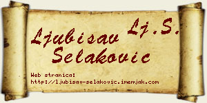 Ljubisav Selaković vizit kartica